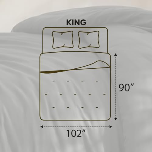 Utopia Bedding King Comforter Set Black, Comforters King Size 3 Pieces Bedding - Image 2