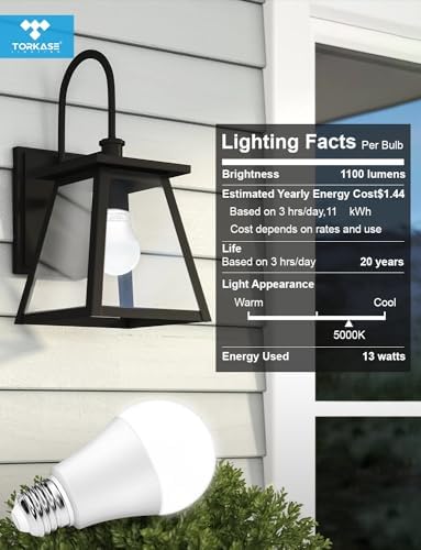 Outdoor Sensor Light Bulbs, E26 Dusk to Dawn Activated Security - Image 5
