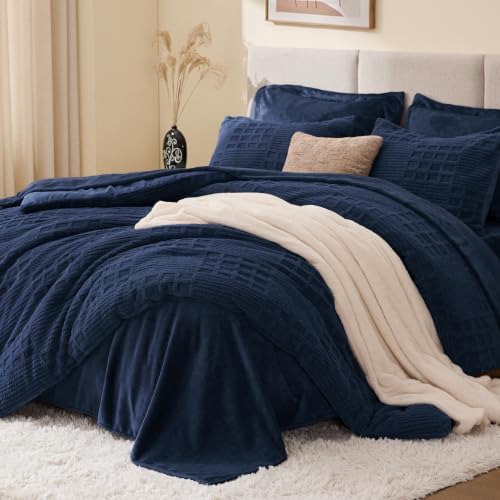 EXQ Home Waffle Comforter Set Twin Size, 2 Pieces Bed Set by EXQHomeTexitleCoLtd