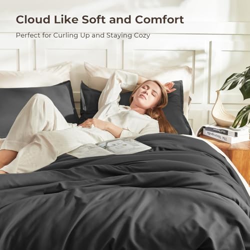 Litanika Dark Grey Super King Comforter Set - Image 2