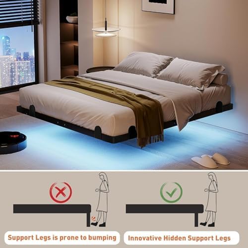 qimamo 14 Inch Floating King Bed Frame - Image 4