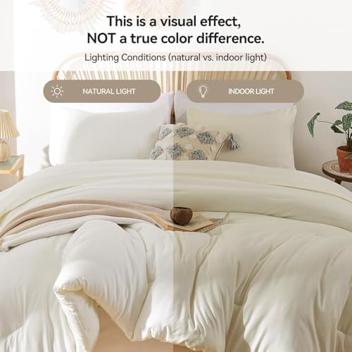 ROSGONIA California King Comforter Set, 3 Pieces Soft Bedding Quilt - Image 3
