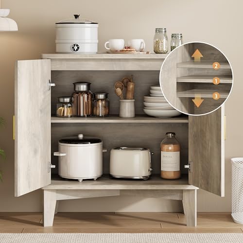 Xixini Fluted Sideboard Buffet Cabinet - Image 4