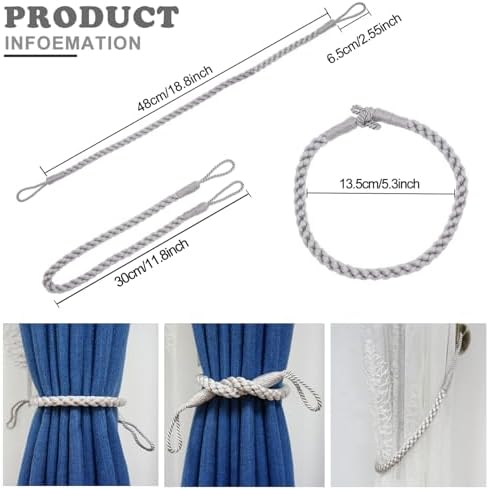 Curtain Tiebacks Ropes - Image 3