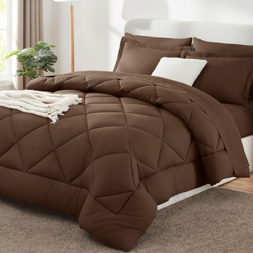 CozyLux Super King Plus Comforter Set 128"x120", 7 Piece by CozyLux