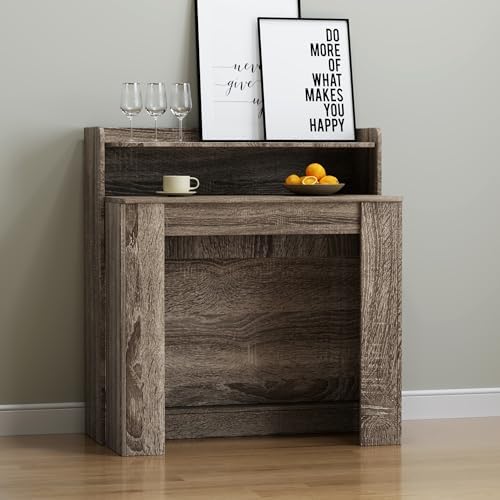 Expandable Folding Console Table by HOMBIX