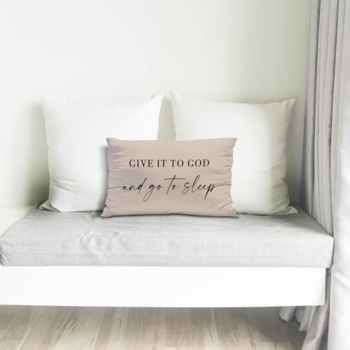 Knibeo Give It to God and Go to Sleep, Decorative Pillows Cover - Image 5