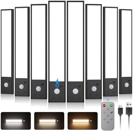 8" 8 Pack Under Cabinet Lighting Wireless by Tnight