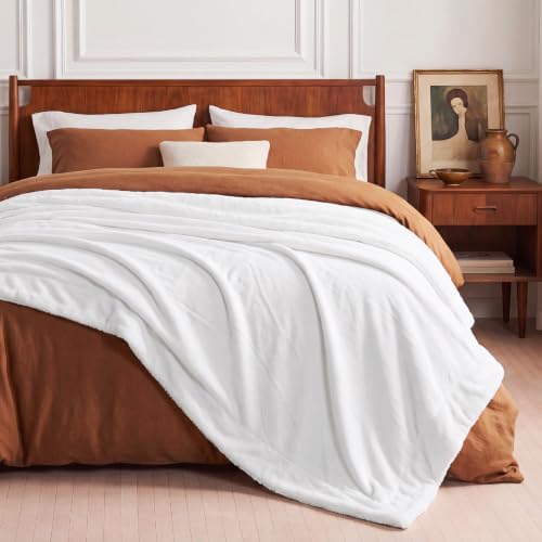 Bedsure GentleSoft Sherpa Fleece Blankets King Size - Image 3