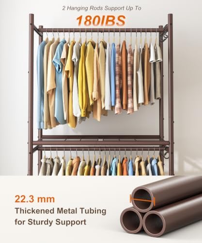 HOMIDEC Clothes Rack, 79.7" Double-Tier Clothing Rack - Image 7