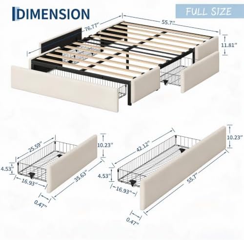 Garvee Full Size Bed Frame - Image 2
