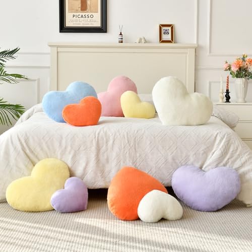 Black Throw Pillows, Cute Heart Pillow, Decorative Pillows - Image 5