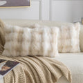 MADIZZ Pack of 2 Thick Plush Faux Wool Throw Pillow Covers Soft Boho Throw by Madizz