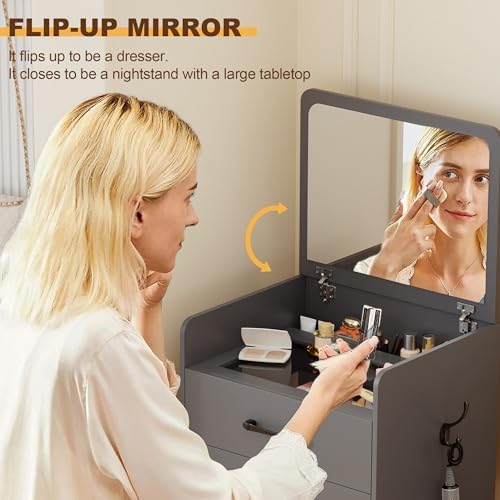 Lvifur Small 3-in-1 Vanity Desk - Image 3