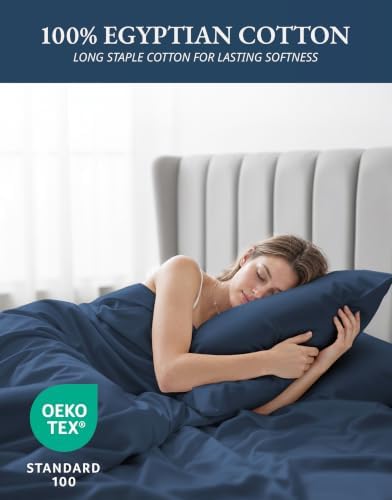 LANE LINEN Twin XL Bed Sheets 100% Egyptian Cotton Sateen - Image 4