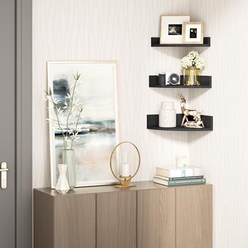 Wood Corner Floating Shelves - Image 2