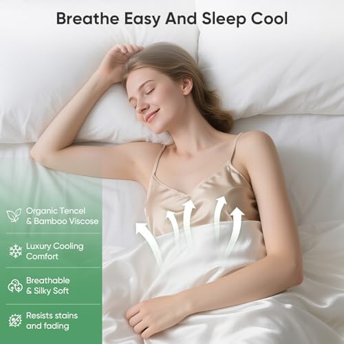 100% Bamboo Viscose & Lyocell Tencel Sheets Set Full Size - Image 2