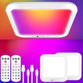 Rechargeable Motion Sensor Ceiling Light, Battery Closet Light 12 RGB Color by TheBairthTheBest
