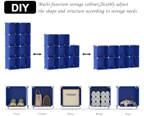 AWTATOS Cube Storage Organizer, 8 Cube Closet Organizers Stackable - Image 5