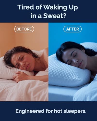 Adjustable Cooling Pillow King Size, Arrives Extra Full, Customizable Fill - Image 3