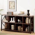 8 Cube Storage Organizer Bookshelf, Industrial Horizontal Bookcase, Accent by Unknown