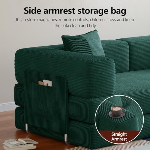 78.8" Boneless Couch for Living Room, Futon Sleeper Sofa Bed - Image 6