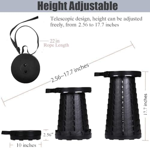 Fishboy Collapsible Stool for Adults, Portable Folding Camping Seat - Image 3