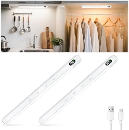 WILLED Under Cabinet & Closet Lights, Motion Sensor, Rechargeable, 3 Color Temps by WILLED