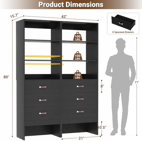 Freestanding 3.5FT Closet System - Image 3