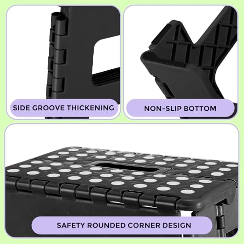 Dyforce Kids Step Stool 9 Inch, 300lbs Folding Step Stool - Image 3