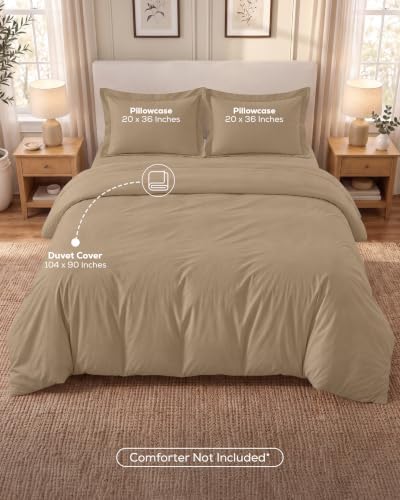 Duvet Cover King, 3 Piece Set, Extra Soft - Image 3