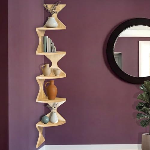 Corner Shelf Wall Mounted, Zigzag Corner Floating Shelves - Image 3