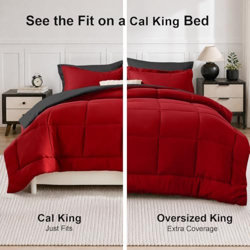 FUANNA California King Comforter Set 7 Pieces, Soft Bed Set, Bed in a Bag - Image 5