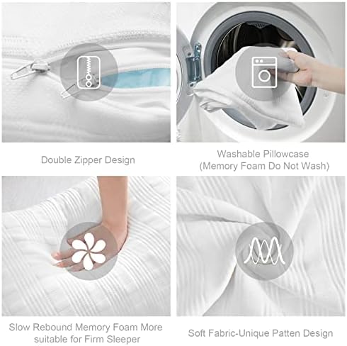 Meoflaw Cooling Pillows for Sleeping Body Size, Shredded Memory Foam Bed Pillow - Image 5