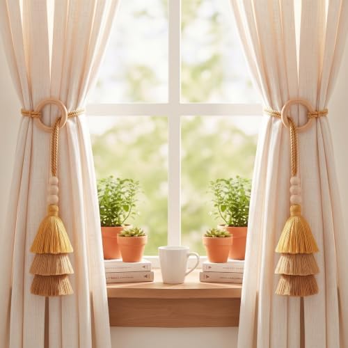 Novabright 4 Pcs Boho Curtain Tiebacks - Image 7
