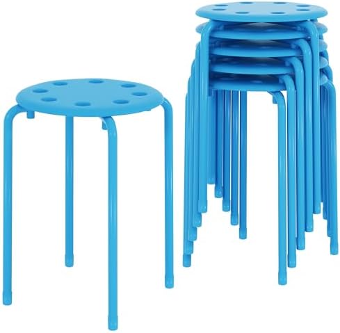 VECELO 6-Piece Stacking Stools for Classroom by VECELO