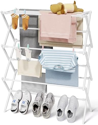 Foldable 3-Tier Clothes Drying Rack 37.4" H by Sakugi