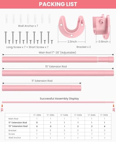 Supforce Adjustable Closet Rods - Image 5