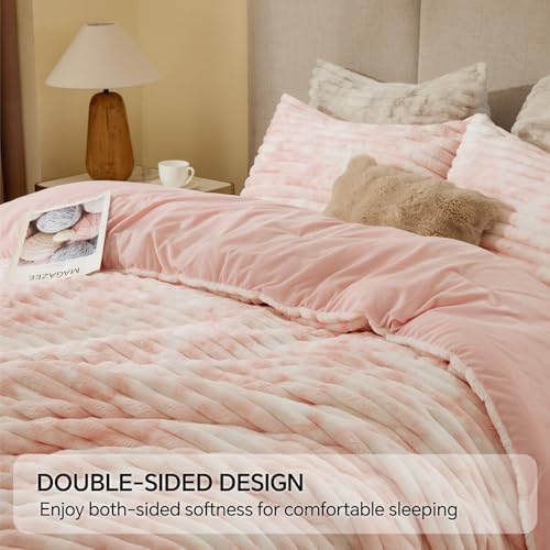 BEDELITE Fleece Twin/Twin XL Comforter Set, Fluffy Bed Set - Image 5