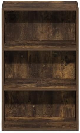 Furinno Basic Book Shelf, 3-Tier Bookshelf, Cube Storage Organizer Bookcase - Image 6