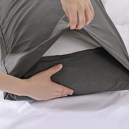 ROSGONIA Comforter Full Size for Girls Boys Teens Charcoal Grey - Image 6