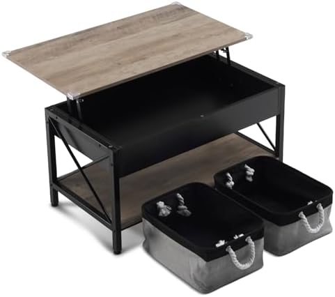 VINGLI 36" Small Lift Top Coffee Table - Image 4