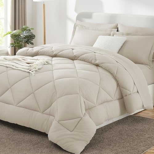 CozyLux California King Comforter Set 104"x96", 7 Piece by CozyLux