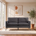 Retro Leather Loveseat Sofa, 2-Seat Couch by Outdoorchairs