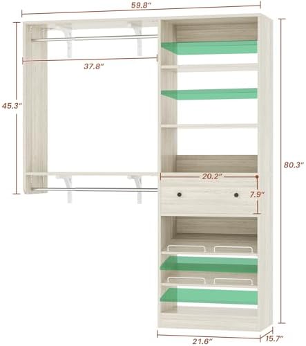 Closet System with Drawer - Image 3