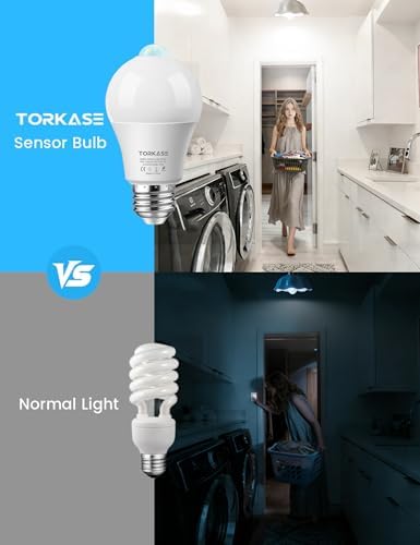 Motion Sensor Light Bulbs 13W, 3 Pack A19 E26 Motion Activated Dusk to Dawn LED - Image 4