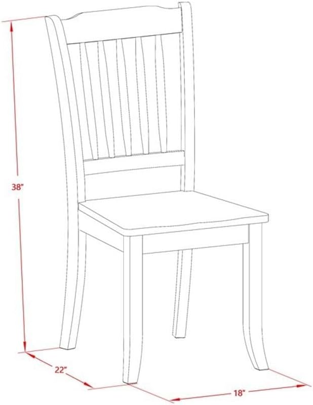 East West Furniture DODA7-LWH-W 7 Piece Modern Dining Table Set Consist of a Rectangle Wooden Table with Butterfly Leaf and 6 Kitchen Dining Chairs, 42x78 Inch, Linen White