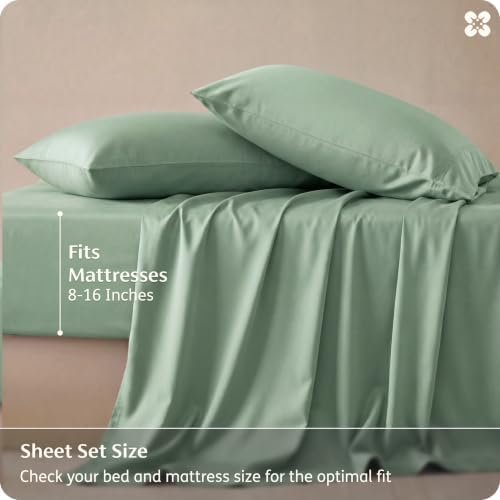Bedsure PureWoven 100% Rayon Derived from Bamboo, Queen Sheets, 4 Pieces - Image 5