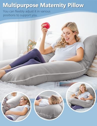 Pregnancy Pillow, Cooling Silky Pregnancy Pillows - Image 5