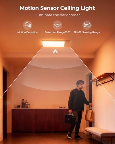FULEN 2 Pack Rechargeable Motion Sensor Ceiling Light - Image 4